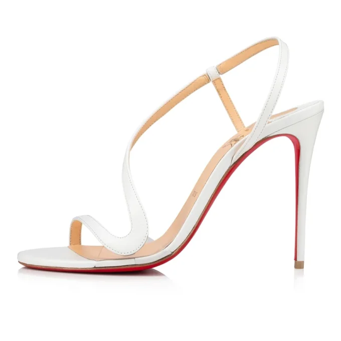 Rosalie – Sandalias de 99 mm – Cuero y PVC – Blanco – Mujer Rosalie – Sandalias de 99 mm – Cuero y PVC – Blanco – Mujer