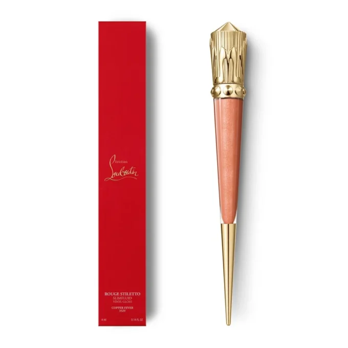 Rouge Stiletto Vinyl Gloss Copper Fever 352V Copper Fever – Christian Louboutin Belleza Estados Unidos