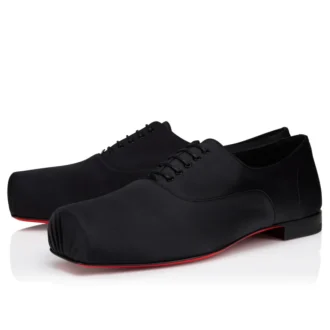 Ruben – Zapatos Oxford – Satén crepé – Negro – Hombre