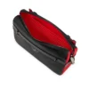 Ruisbuddy – Bolso tipo mensajero – Piel de becerro granulada y goma – Negro