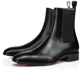 Samson – Botas – Piel de becerro lisa – Negro – Hombre