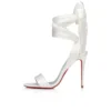 Sandale Du Dasert – Sandalias de 100 mm – Satén crepé – Blanco roto – Mujer Sandale Du Dasert – Sandalias de 100 mm – Satén crepé – Blanco roto – Mujer