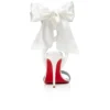 Sandale Du Dasert – Sandalias de 100 mm – Satén crepé – Blanco roto – Mujer Sandale Du Dasert – Sandalias de 100 mm – Satén crepé – Blanco roto – Mujer