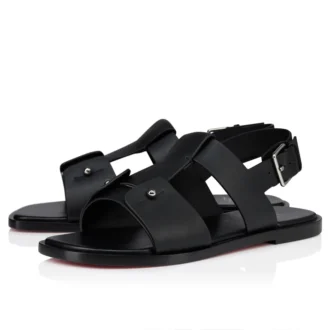 Sandalia Chambeliss – Sandalias – Piel de becerro – Negro – Hombre