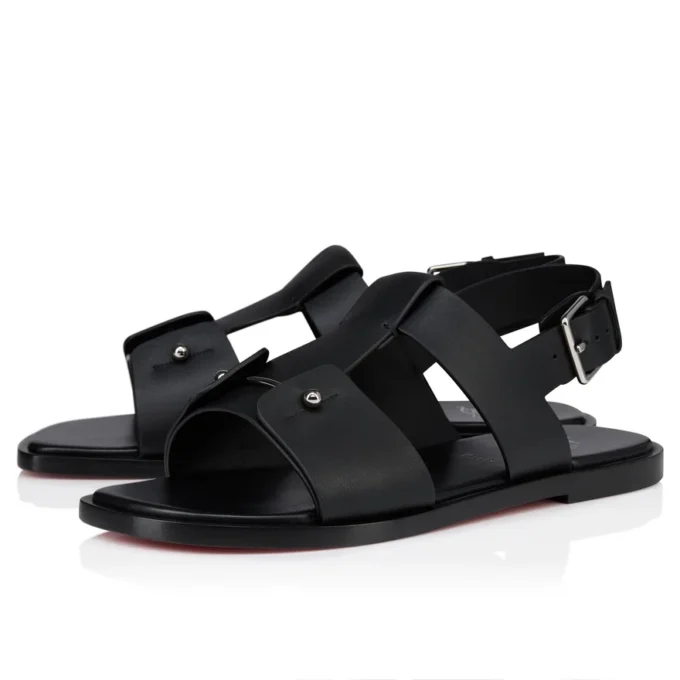Sandalia Chambeliss – Sandalias – Piel de becerro – Negro – Hombre