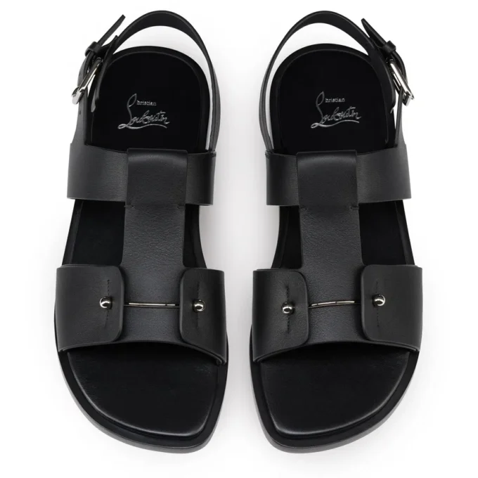 Sandalia Chambeliss – Sandalias – Piel de becerro – Negro – Hombre