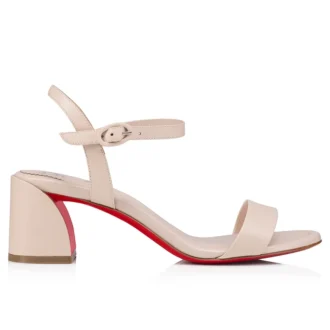 Sandalia Miss Jane – Sandalias de 55 mm – Cuero napa – Leche – Mujer