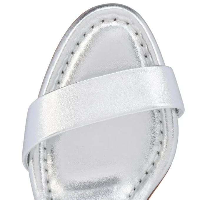 Sandalia Miss Jane – Sandalias de 85 mm – Piel de becerro laminada – Plata – Mujer Sandalia Miss Jane – Sandalias de 85 mm – Piel de becerro laminada – Plata – Mujer