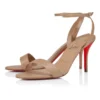 Sandalia Miss Z – Sandalias de tiras de 80 mm – Piel de cordero napa – Color rosa pálido – Mujer