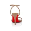 Sandalia Miss Z – Sandalias de tiras de 80 mm – Piel de cordero napa – Color rosa pálido – Mujer
