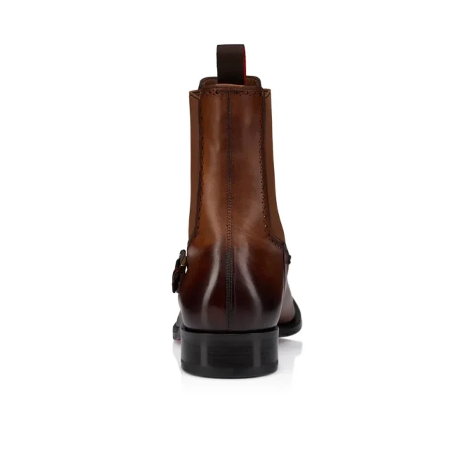 Sartosea – Botas – Piel de becerro patinada – Havane – Hombre
