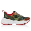 So Flo Python Dagrada – Zapatillas de running – Cuero de pitón degradado y ante de becerro – Palio Haiiro – Hombre