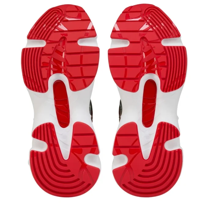 So Flo Python Dagrada – Zapatillas de running – Cuero de pitón degradado y ante de becerro – Palio Haiiro – Hombre