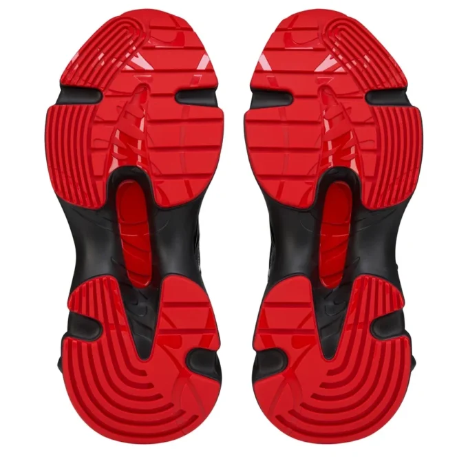So Flo – Zapatillas de running – Piel de becerro laminada – Negro – Hombre