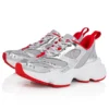 So Flo – Zapatillas de running – Piel de becerro laminada – Plata – Hombre