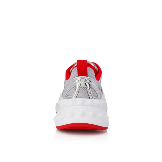 So Flo – Zapatillas de running – Piel de becerro laminada – Plata – Hombre