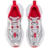 So Flo – Zapatillas de running – Piel de becerro laminada – Plata – Hombre