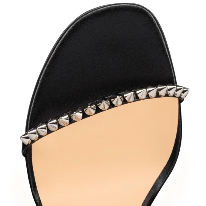 So Me – Sandalias de tiras de 100 mm – Piel de cabrito y tachuelas – Negro – Mujer So Me – Sandalias de tiras de 100 mm – Piel de cabrito y tachuelas – Negro – Mujer