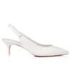 Sporty Kate Sling – Zapatos de tacón con talón abierto de 55 mm – Piel de cordero napa – Bianco – Mujer Sporty Kate Sling – Zapatos de tacón con talón abierto de 55 mm – Piel de cordero napa – Bianco – Mujer