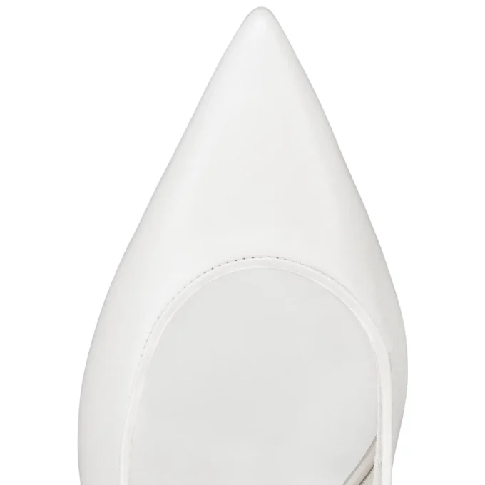 Sporty Kate Sling – Zapatos de tacón con talón abierto de 55 mm – Piel de cordero napa – Bianco – Mujer Sporty Kate Sling – Zapatos de tacón con talón abierto de 55 mm – Piel de cordero napa – Bianco – Mujer