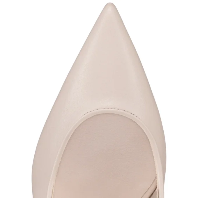 Sporty Kate Sling – Zapatos de tacón con talón abierto de 55 mm – Piel de cordero napa – Leche – Mujer Sporty Kate Sling – Zapatos de tacón con talón abierto de 55 mm – Piel de cordero napa – Leche – Mujer