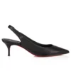 Sporty Kate Sling – Zapatos de tacón con talón abierto de 55 mm – Piel de cordero napa – Negro – Mujer