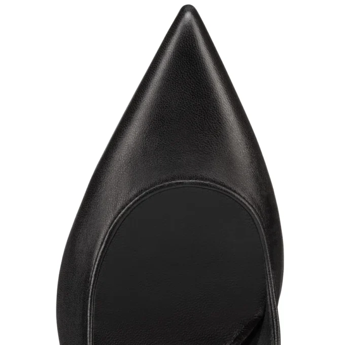 Sporty Kate Sling – Zapatos de tacón con talón abierto de 55 mm – Piel de cordero napa – Negro – Mujer