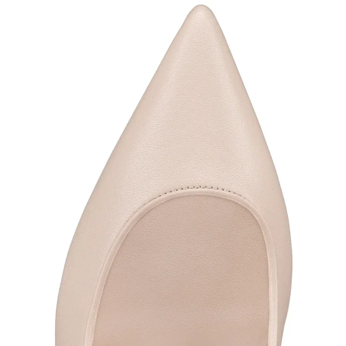 Sporty Kate – Zapatos de tacón de 85 mm – Piel de cordero napa – Leche – Mujer