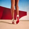Sporty Kate – Zapatos de tacón de 85 mm – Piel de cordero napa – Leche – Mujer