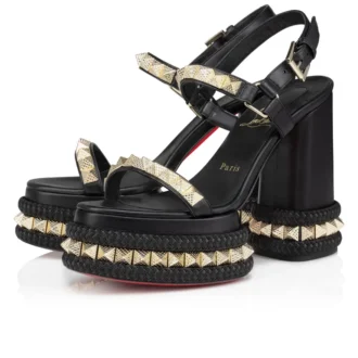 Superaclou – Sandalias de 130 mm – Piel napa – Negro – Mujer Superaclou – Sandalias de 130 mm – Piel napa – Negro – Mujer