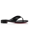 Sweet Janetonga – Chanclas – Piel de cordero napa – Negro – Mujer