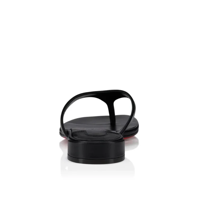 Sweet Janetonga – Chanclas – Piel de cordero napa – Negro – Mujer