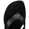 Sweet Janetonga – Chanclas – Piel de cordero napa – Negro – Mujer