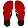 Sweet Janetonga – Chanclas – Piel de cordero napa – Negro – Mujer