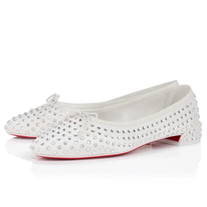 Sweetie Jane Strass Boum – Bailarinas – Crepé satinado – Versión marfil – Mujer