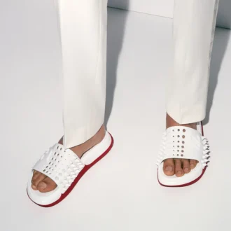 Take It Easy – Mules – Goma – Blanco – Hombre