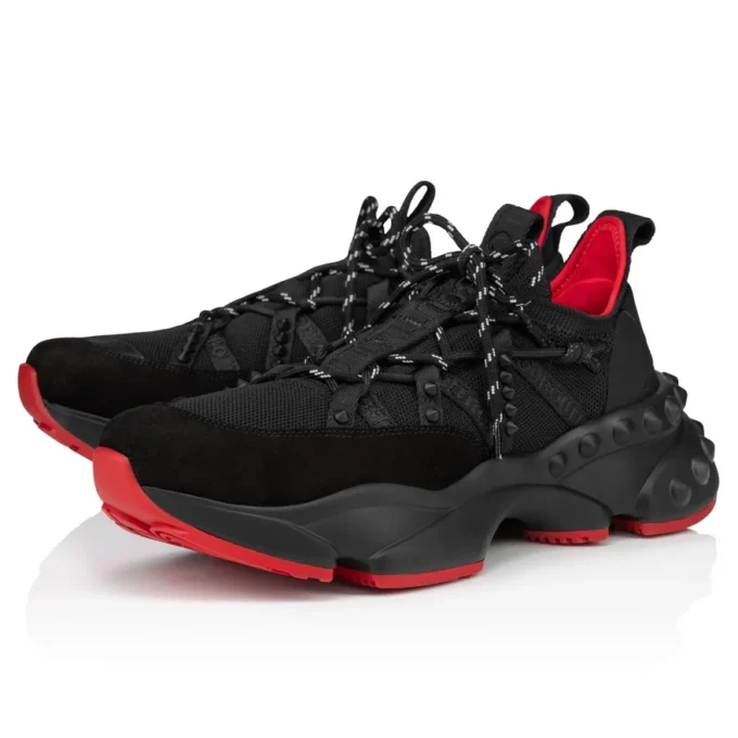 Trailnrun – Zapatillas de running – Ante, piel de becerro y tejido – Negro – Hombre