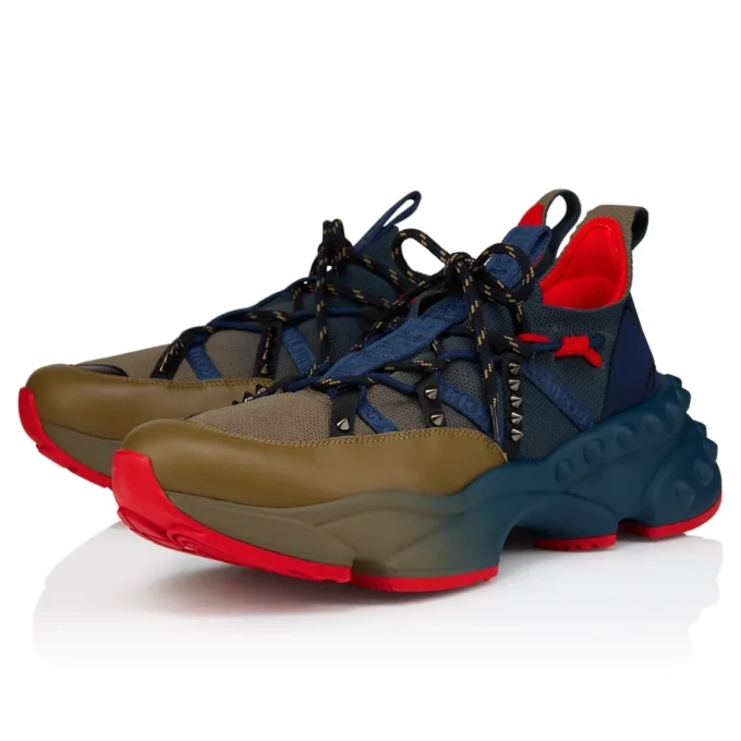 Trailnrun – Zapatillas de running – Piel de becerro, neopreno y malla – Bronzo – Hombre