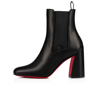Turelastic – Botas de 84 mm – Piel de becerro – Negro – Mujer
