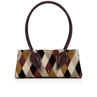 Venus – Bolso de hombro – Piel de becerro con forma de diamante – Multicolor
