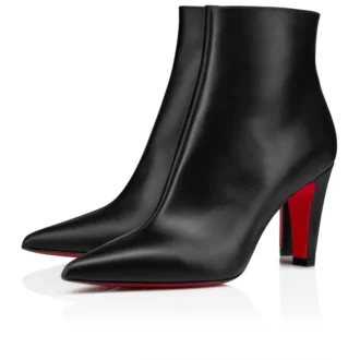 Vibella Booty – Botas de 85 mm – Piel de becerro – Negro – Mujer