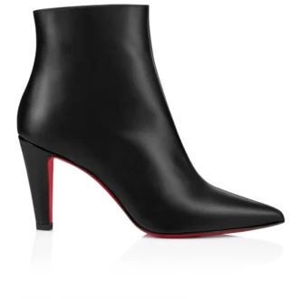 Vibella Booty – Botas de 85 mm – Piel de becerro – Negro – Mujer