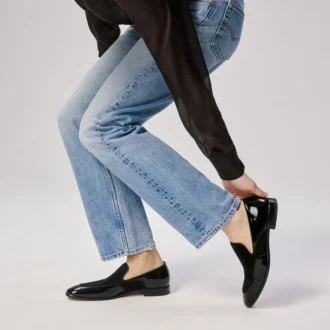 Yaki – Mocasines – Charol de becerro y ante de becerro – Negro – Hombre Yaki – Mocasines – Charol de becerro y ante de becerro – Negro – Hombre