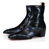 Ziggissimo Forever – Botas – Piel de serpiente de agua en patchwork – Negro – Hombre Ziggissimo Forever – Botas – Piel de serpiente de agua en patchwork – Negro – Hombre