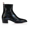 Ziggissimo Forever – Botas – Piel de serpiente de agua en patchwork – Negro – Hombre Ziggissimo Forever – Botas – Piel de serpiente de agua en patchwork – Negro – Hombre